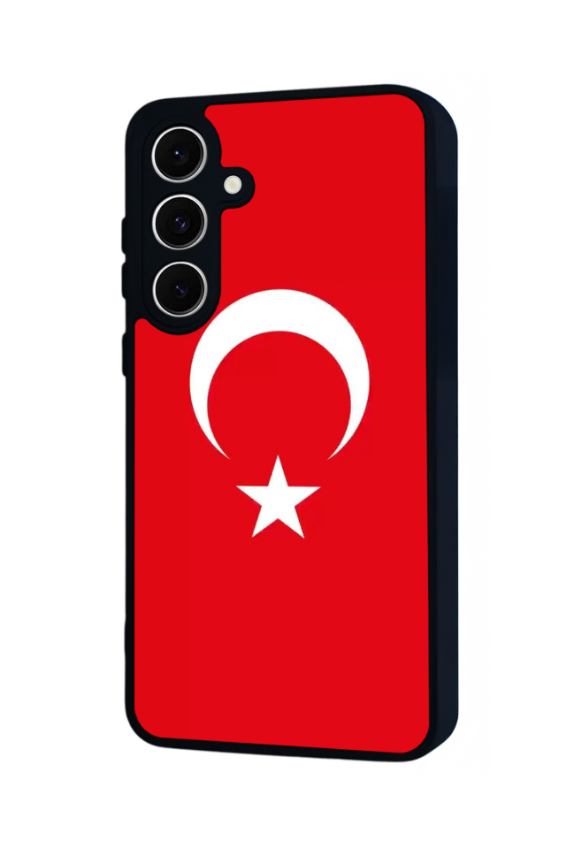 Samsung Galaxy S24 FE Uyumlu Türk Bayragi Tasarımlı Glossy Premium Kılıf