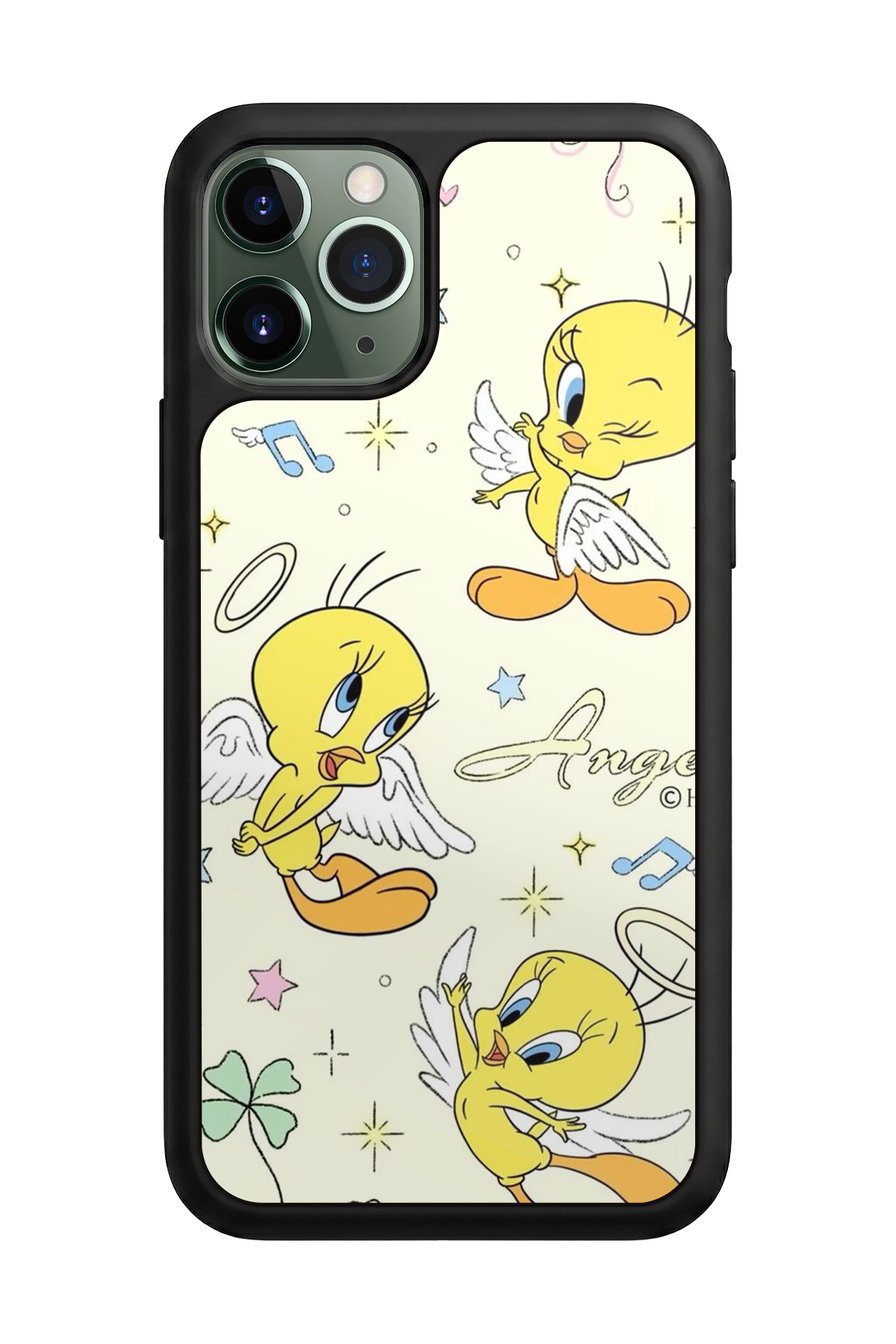 iPhone 11 Pro Uyumlu Tweety Tasarımlı Glossy Premium Kılıf