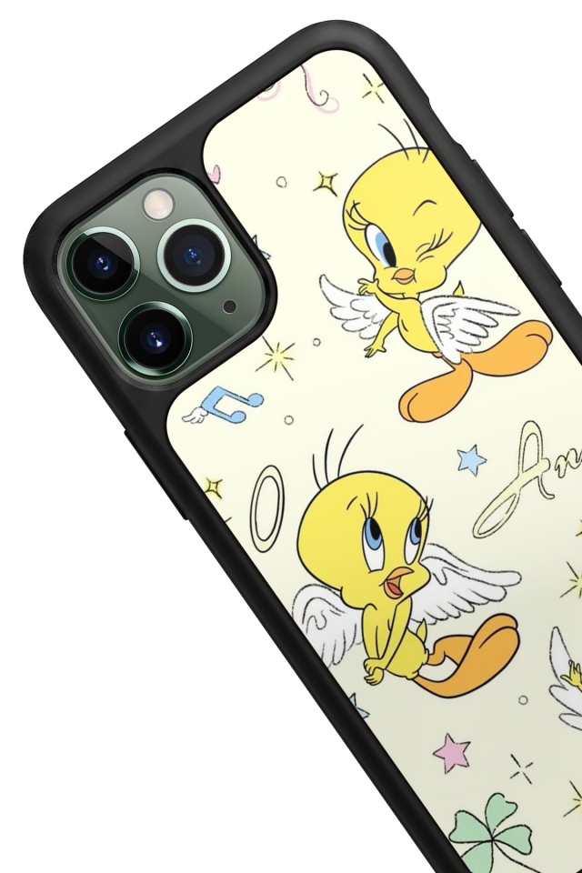 iPhone 11 Pro Uyumlu Tweety Tasarımlı Glossy Premium Kılıf