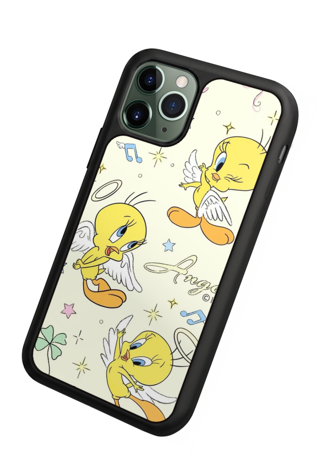 iPhone 11 Pro Uyumlu Tweety Tasarımlı Glossy Premium Kılıf