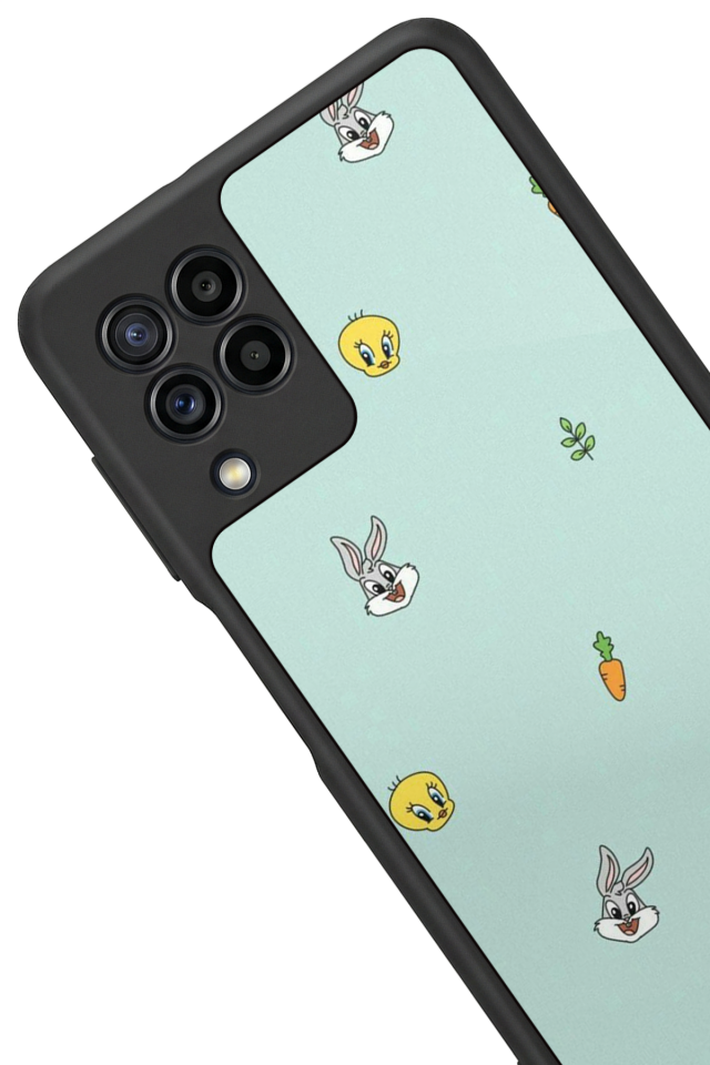 Samsung Galaxy M22 Uyumlu Tweety Tasarımlı Glossy Premium Kılıf