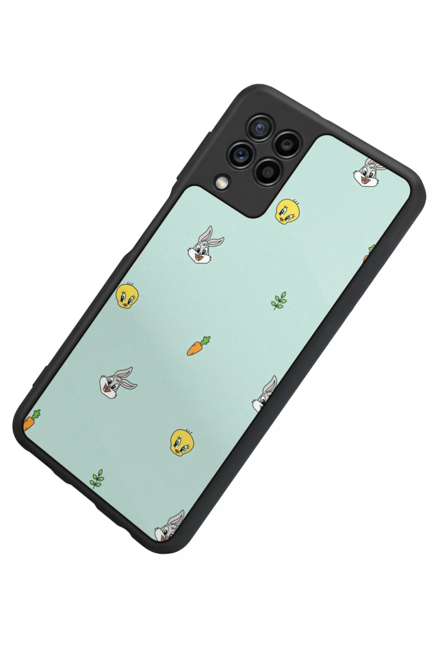 Samsung Galaxy M22 Uyumlu Tweety Tasarımlı Glossy Premium Kılıf
