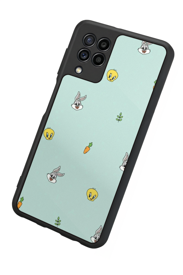 Samsung Galaxy M22 Uyumlu Tweety Tasarımlı Glossy Premium Kılıf