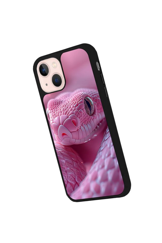 iPhone 14 Plus Uyumlu Yılan Tasarımlı Glossy Premium Kılıf