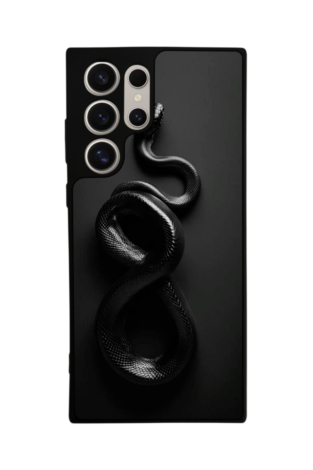 Samsung Galaxy S22 Ultra Uyumlu Yılan Tasarımlı Glossy Premium Kılıf