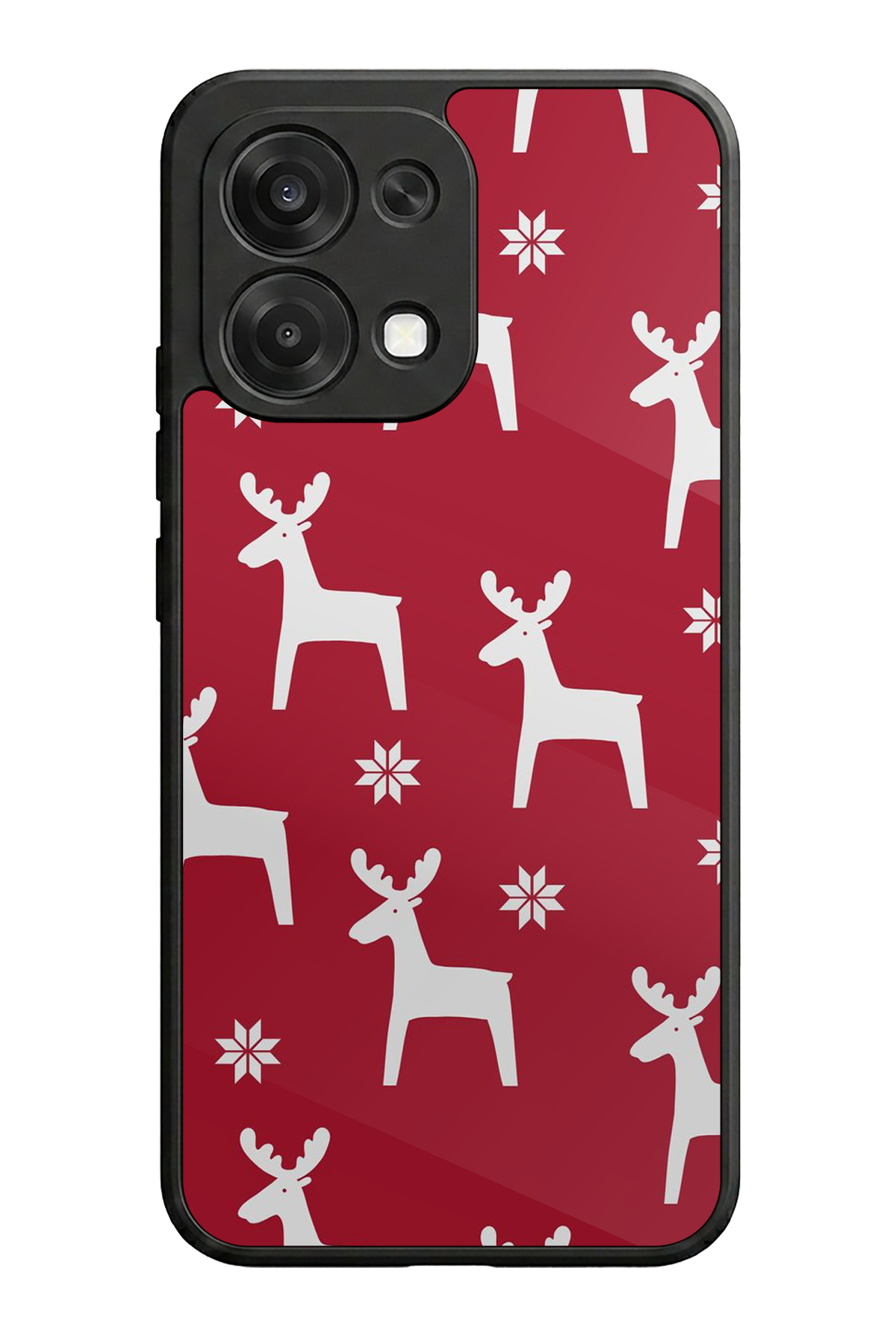 Oppo A6 Pro Uyumlu Yilbasi Christmas Tasarımlı Glossy Premium Kılıf