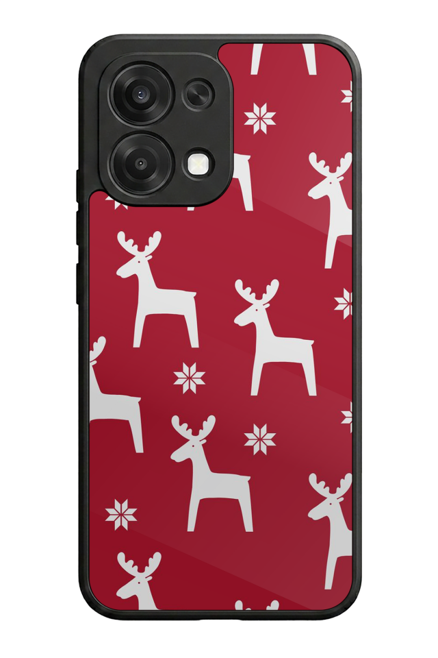 Oppo A6 Pro Uyumlu Yilbasi Christmas Tasarımlı Glossy Premium Kılıf
