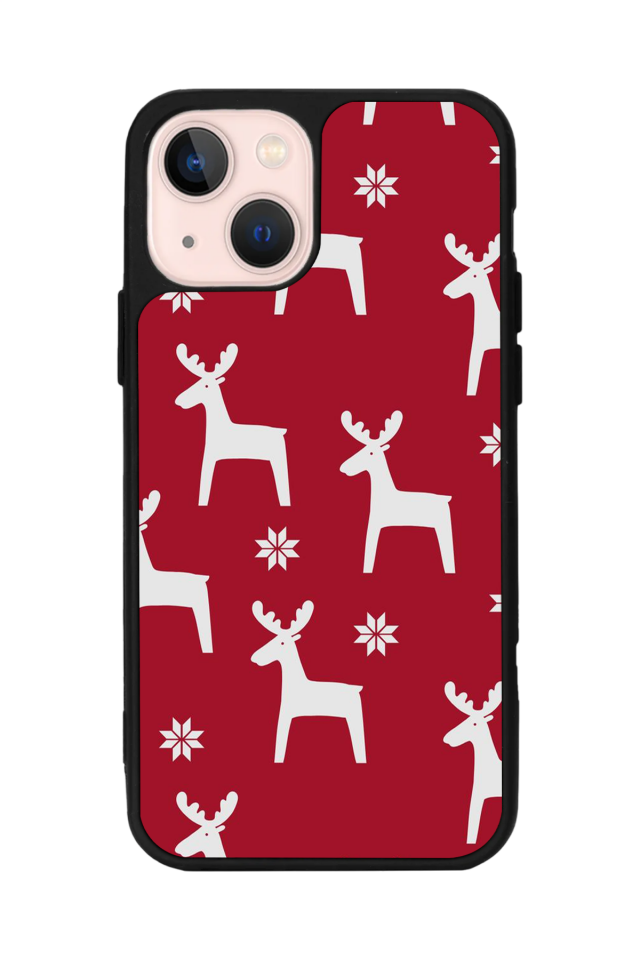 iPhone 13 Mini Uyumlu Yilbasi Christmas Tasarımlı Glossy Premium Kılıf