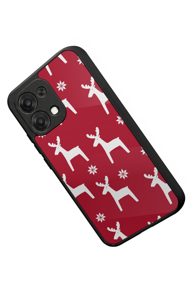 Oppo A6 Pro Uyumlu Yilbasi Christmas Tasarımlı Glossy Premium Kılıf