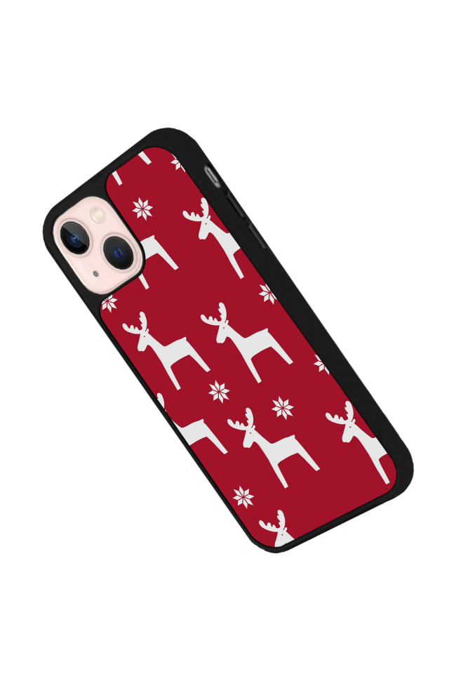 iPhone 13 Mini Uyumlu Yilbasi Christmas Tasarımlı Glossy Premium Kılıf
