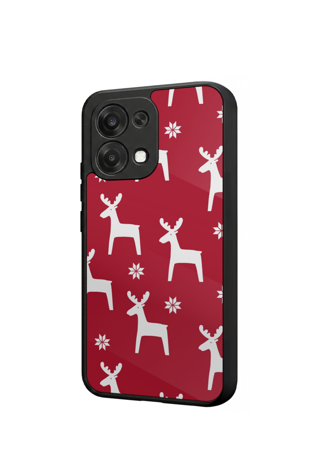 Oppo A6 Pro Uyumlu Yilbasi Christmas Tasarımlı Glossy Premium Kılıf