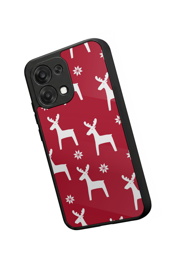 Oppo A6 Pro Uyumlu Yilbasi Christmas Tasarımlı Glossy Premium Kılıf