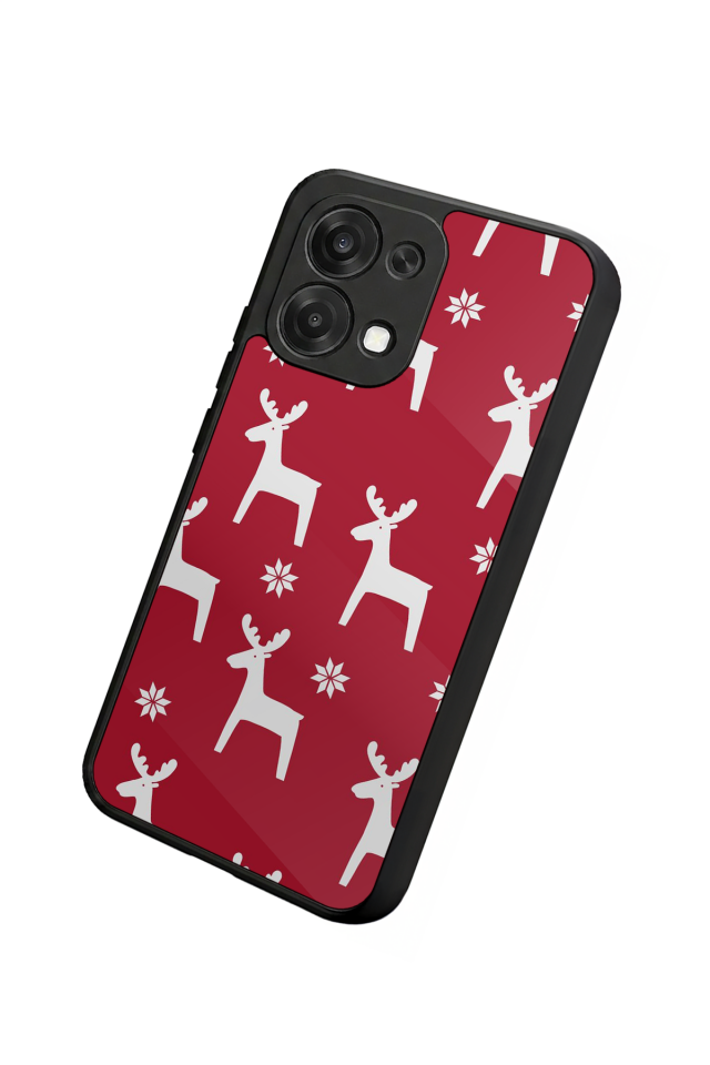 Oppo A6 Pro Uyumlu Yilbasi Christmas Tasarımlı Glossy Premium Kılıf
