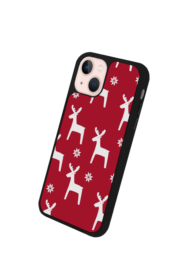 iPhone 13 Mini Uyumlu Yilbasi Christmas Tasarımlı Glossy Premium Kılıf