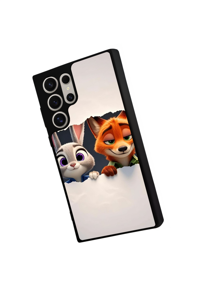 Samsung Galaxy S24 Ultra Uyumlu Zootropolis Tasarımlı Glossy Premium Kılıf