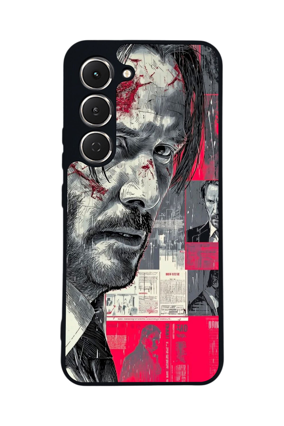 Tecno Spark 40 Pro Uyumlu JohnWick Tasarımlı Glossy Premium Kılıf