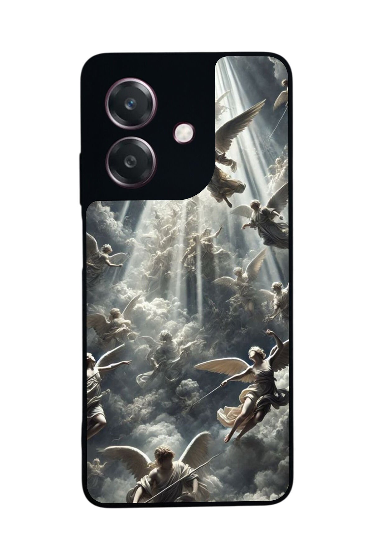 Oppo A3 5G Uyumlu Melek Tasarımlı Glossy Premium Kılıf