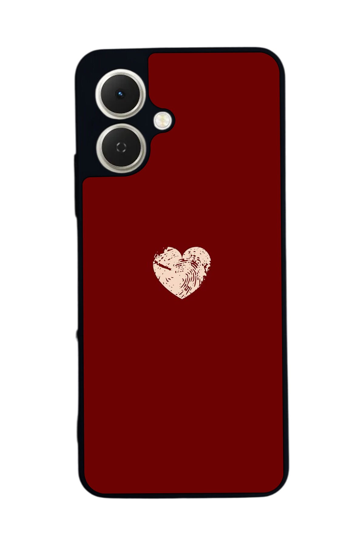 Tecno Spark GO 2 Uyumlu Kalp Love Tasarımlı Glossy Premium Kılıf