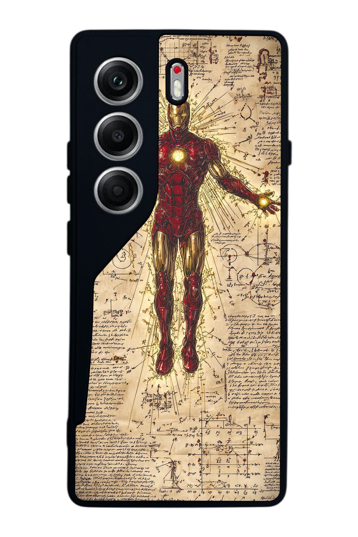 Tecno Camon 40 Uyumlu Iron Man ( Demir Adam ) Tasarımlı Glossy Premium Kılıf