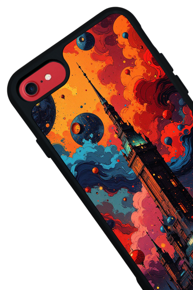 iPhone 8 Uyumlu Abstract Tasarımlı Glossy Premium Kılıf