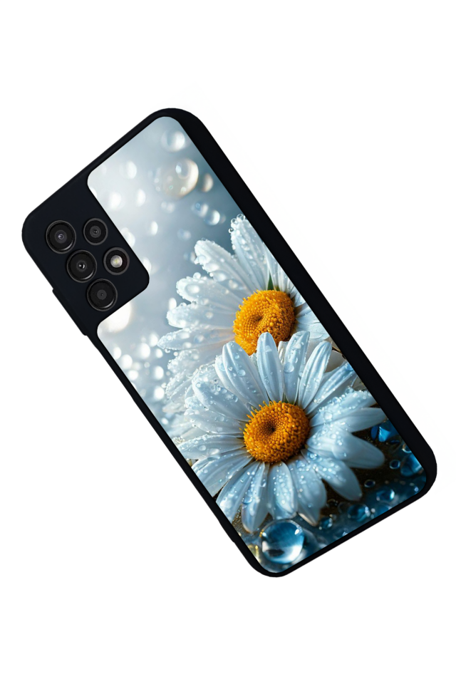 Samsung Galaxy A13 Uyumlu Cicek Tasarımlı Glossy Premium Kılıf