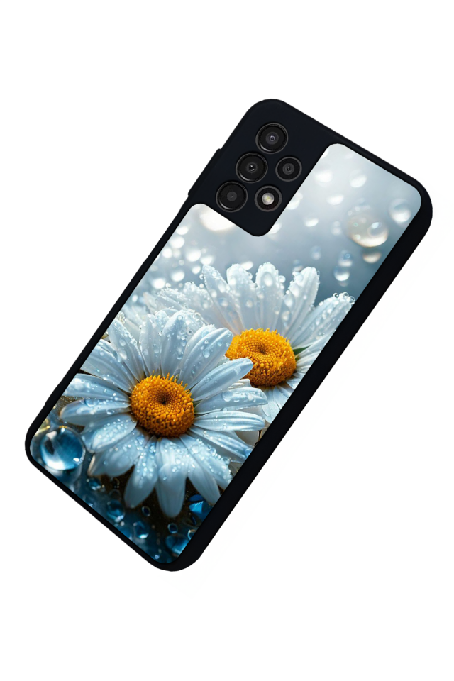 Samsung Galaxy A13 Uyumlu Cicek Tasarımlı Glossy Premium Kılıf