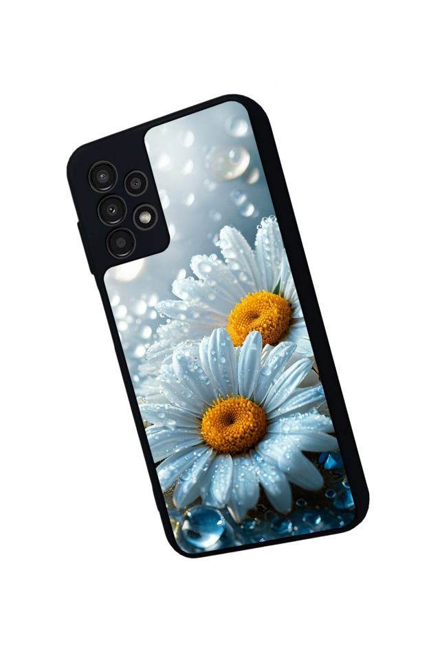 Samsung Galaxy A13 Uyumlu Cicek Tasarımlı Glossy Premium Kılıf