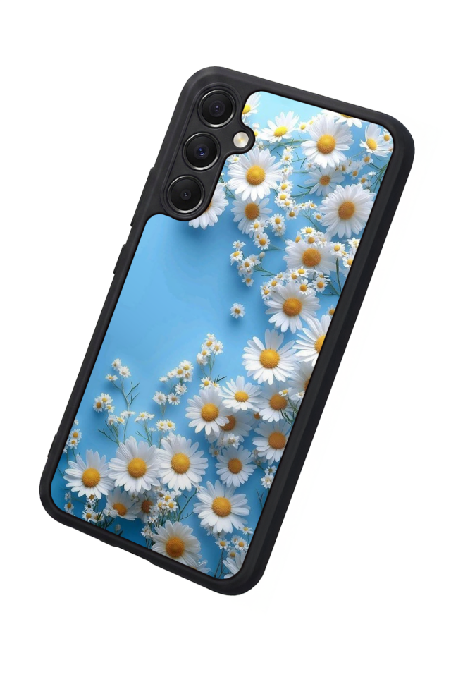 Samsung Galaxy M34 Uyumlu Cicek Tasarımlı Glossy Premium Kılıf