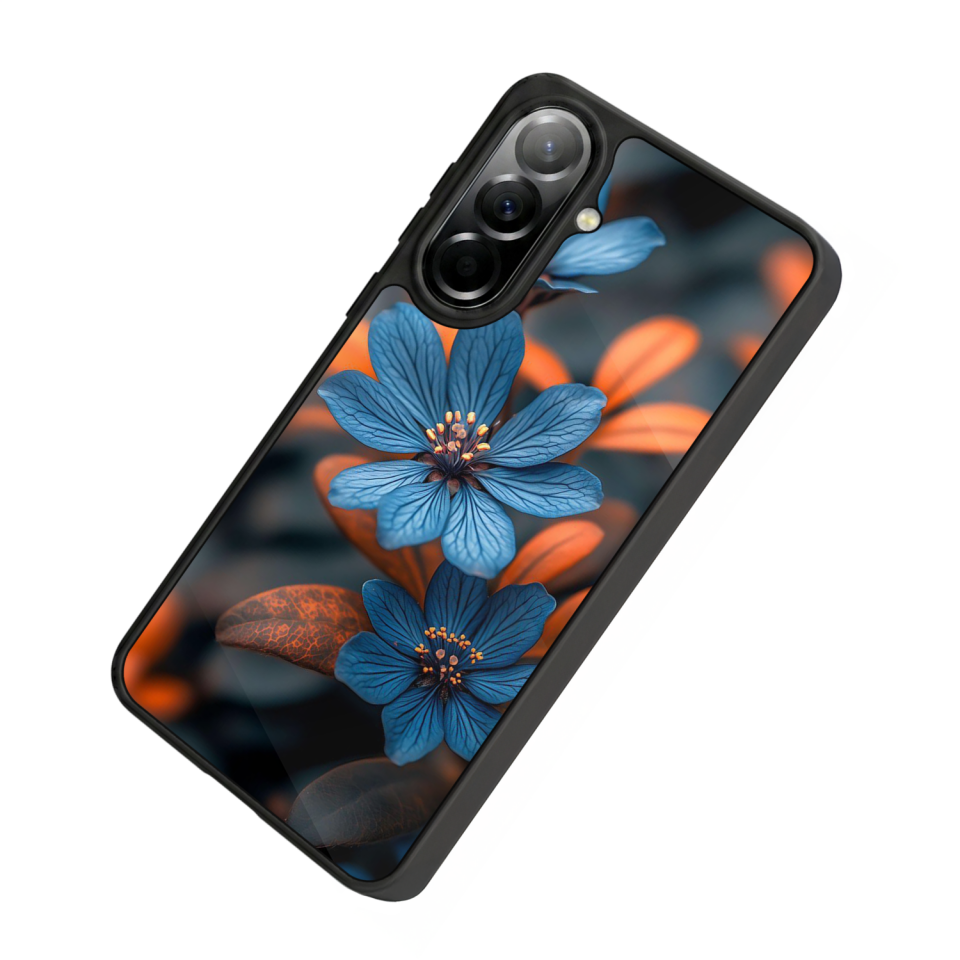 Samsung Galaxy A37 Uyumlu Cicek Tasarımlı Glossy Premium Kılıf