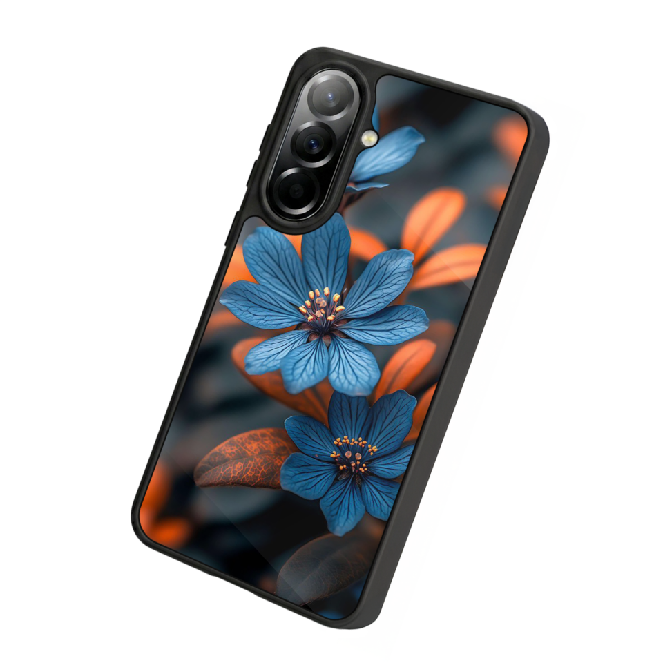 Samsung Galaxy A37 Uyumlu Cicek Tasarımlı Glossy Premium Kılıf