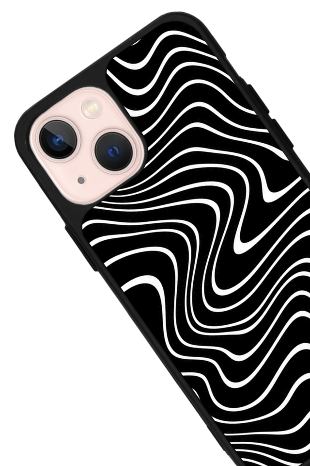 iPhone 15 Uyumlu Çizgi Sanatı Tasarımlı Glossy Premium Kılıf