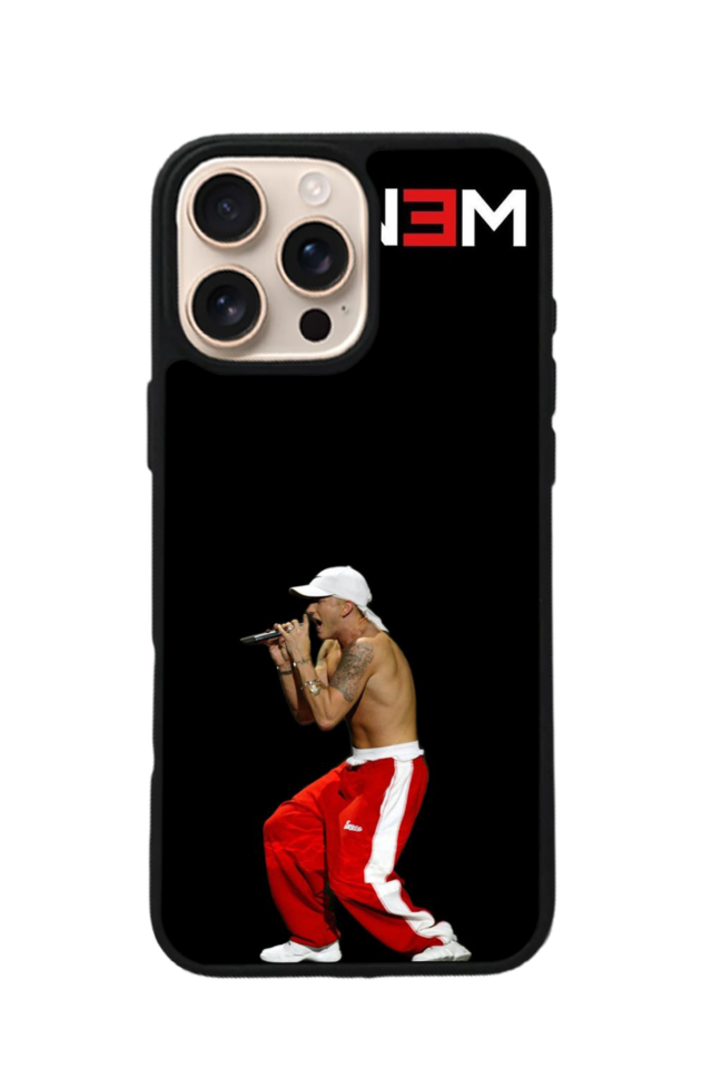 iPhone 16 Pro Max Uyumlu Eminem Tasarımlı Glossy Premium Kılıf