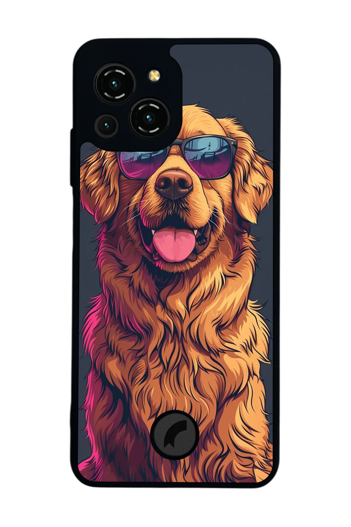 Reeder S23 Pro Max Uyumlu Golden Kopek Tasarımlı Glossy Premium Kılıf