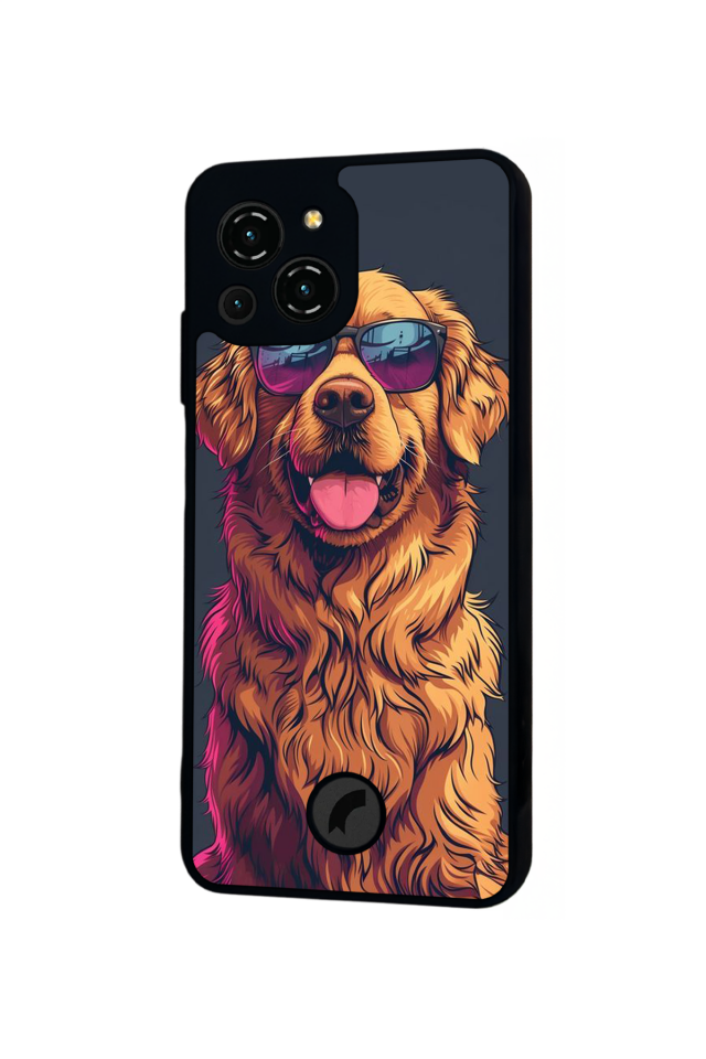 Reeder S23 Pro Max Uyumlu Golden Kopek Tasarımlı Glossy Premium Kılıf