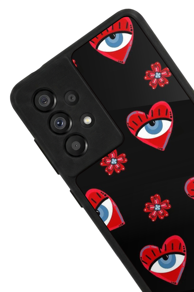 Samsung Galaxy A73 Uyumlu Göz Tasarımlı Glossy Premium Kılıf