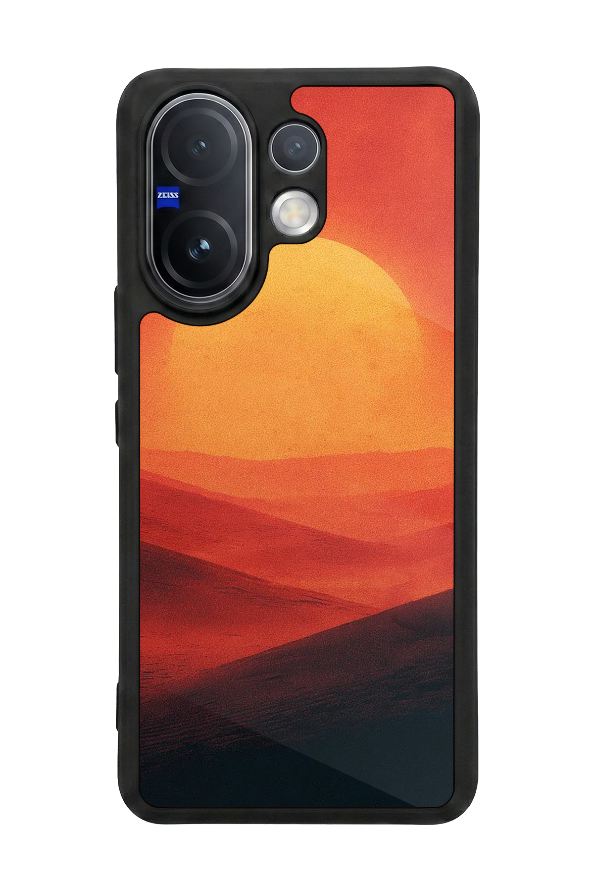 Vivo V60 Uyumlu Güneş Tasarımlı Glossy Premium Kılıf