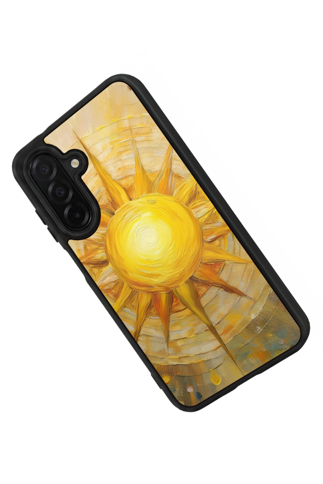 Samsung Galaxy A56 Uyumlu Güneş Tasarımlı Glossy Premium Kılıf