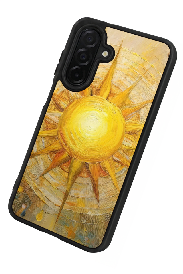 Samsung Galaxy A56 Uyumlu Güneş Tasarımlı Glossy Premium Kılıf
