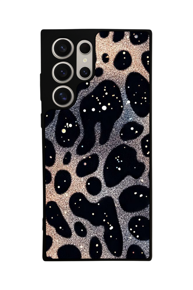 Samsung Galaxy S24 Ultra Uyumlu Hologram Leopar Tasarımlı Glossy Premium Kılıf