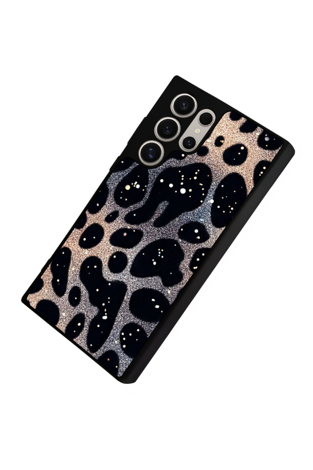 Samsung Galaxy S24 Ultra Uyumlu Hologram Leopar Tasarımlı Glossy Premium Kılıf
