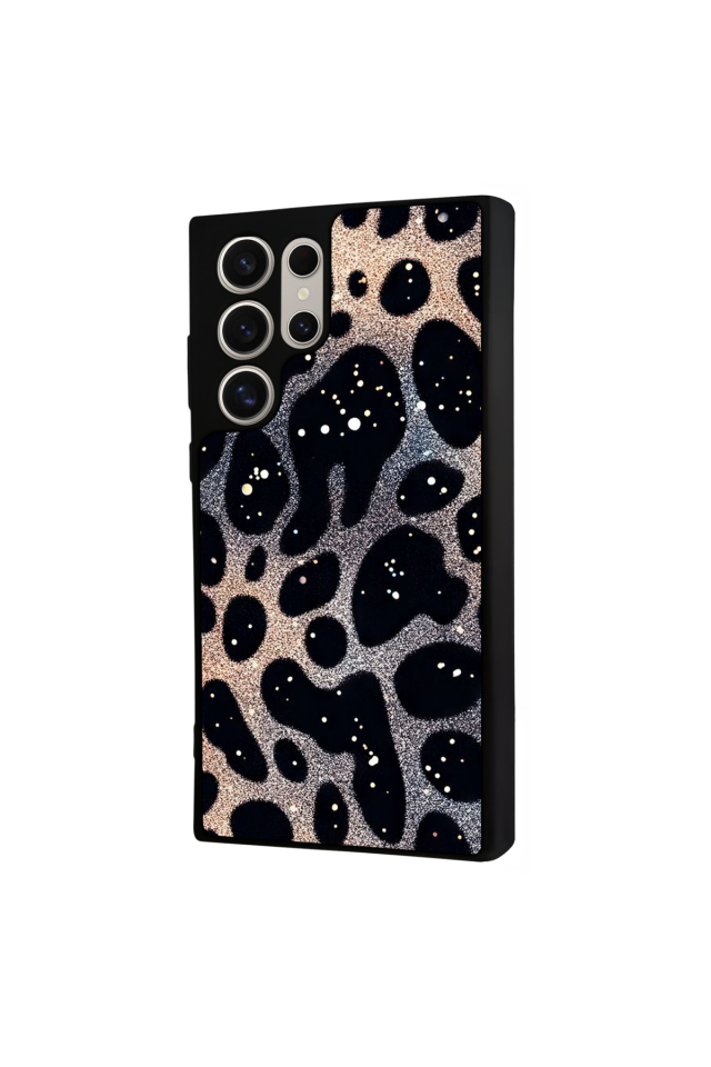 Samsung Galaxy S24 Ultra Uyumlu Hologram Leopar Tasarımlı Glossy Premium Kılıf