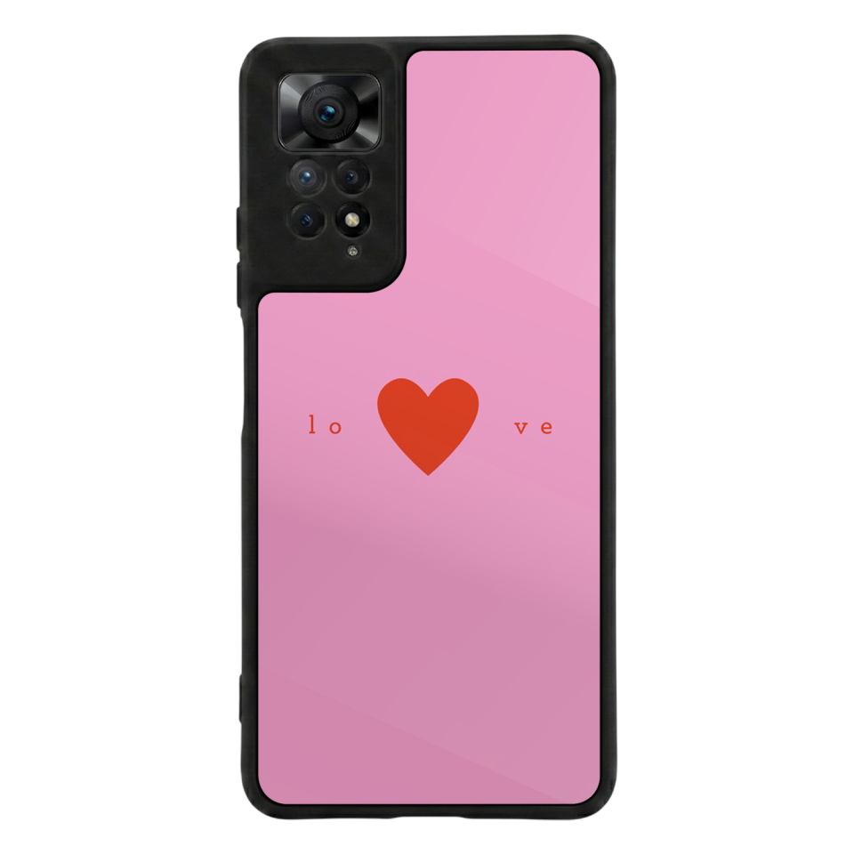 Xiaomi Redmi Note 11 Pro Uyumlu Kalp Love Tasarımlı Glossy Premium Kılıf