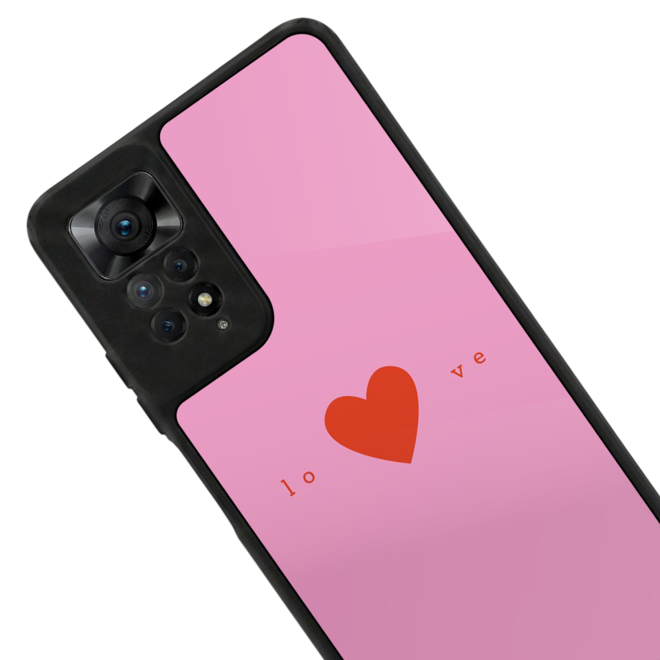 Xiaomi Redmi Note 11 Pro Uyumlu Kalp Love Tasarımlı Glossy Premium Kılıf