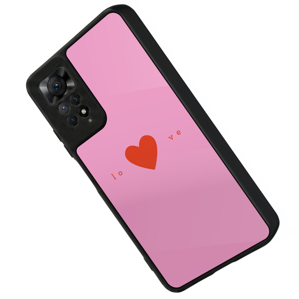 Xiaomi Redmi Note 11 Pro Uyumlu Kalp Love Tasarımlı Glossy Premium Kılıf
