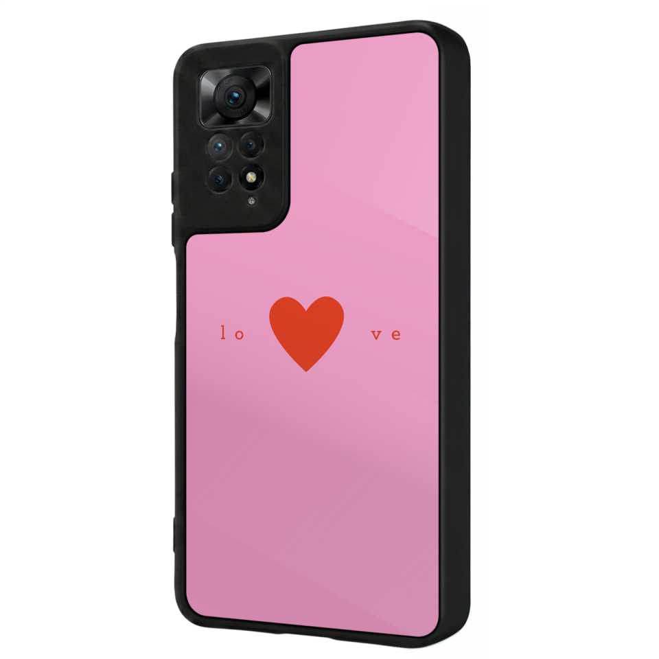 Xiaomi Redmi Note 11 Pro Uyumlu Kalp Love Tasarımlı Glossy Premium Kılıf