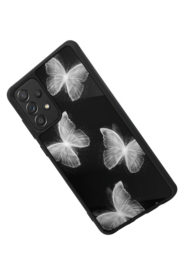Samsung Galaxy A72 Uyumlu Kelebek Tasarımlı Glossy Premium Kılıf