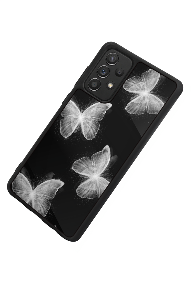 Samsung Galaxy A72 Uyumlu Kelebek Tasarımlı Glossy Premium Kılıf