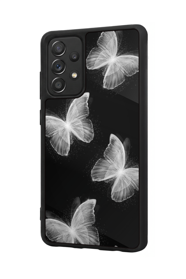 Samsung Galaxy A72 Uyumlu Kelebek Tasarımlı Glossy Premium Kılıf