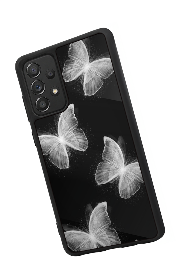 Samsung Galaxy A72 Uyumlu Kelebek Tasarımlı Glossy Premium Kılıf