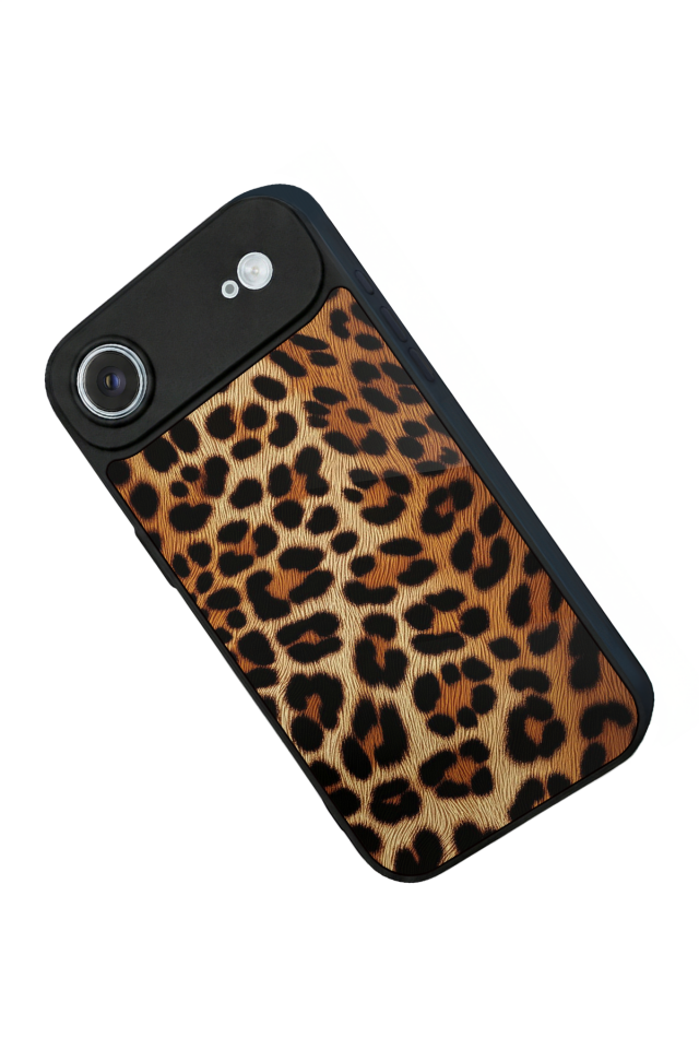 iPhone 17 Air Uyumlu Leopar Tasarımlı Glossy Premium Kılıf